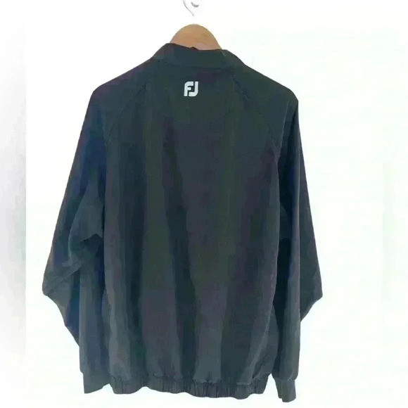 Footjoy Men’s Golf Pullover Windbreaker. Black Size Large - Picture 2 of 7